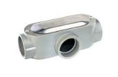 CAJA CONDULET OVALADA TIPO T 3/4" C/TAPA C/EMPAQUETADURA