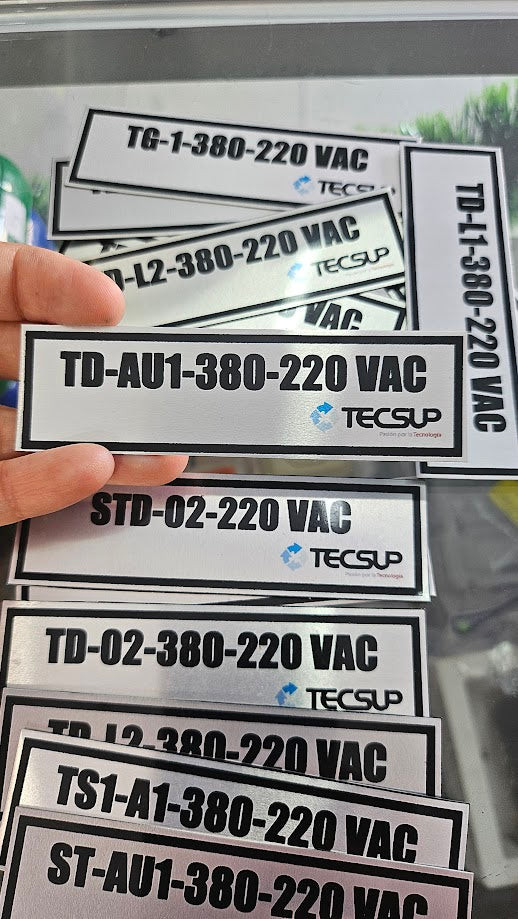PLACA DE ALUMINIO