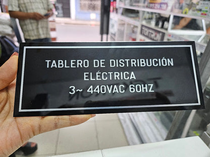 PLACA DE ALUMINIO